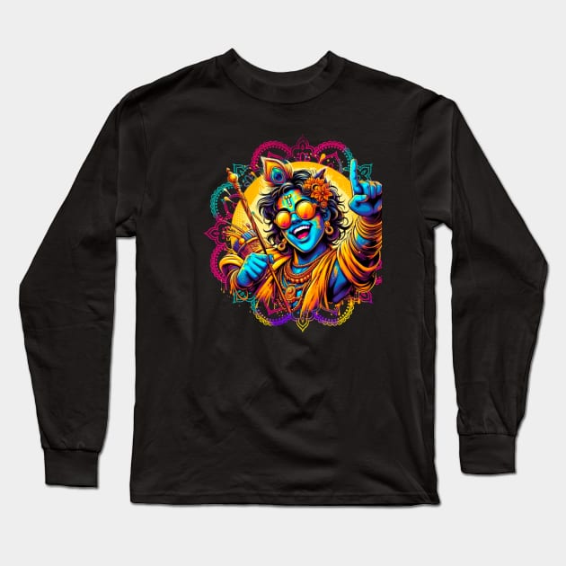 Holi Festival T shirt Long Sleeve T-Shirt by fadinstitute